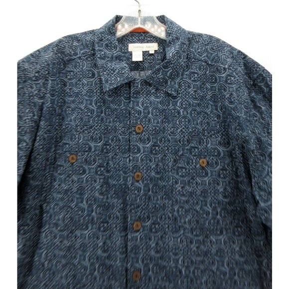 Territory Ahead Shirt XL Button Up Camp Loop Collar Safari Pockets - Picture 2 of 10